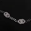 Strands, Strings designer Liu Shishi's Necklace Small Fragrant Wind Full Diamond Chain CHOKER C Family Neckchain Light Luxury Collar 0COX