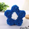 Decorative Flowers Romantic Valentine's Day Creative Eternal Flower Rose Bear Christmas Gift 20cm Star Hug Wedding Decoration