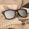 Sunglasses Women BOBO BIRD Okulary Men Polarized Bamboo Legs Black Square Frame Vintage Glasses Feminino C-CG004