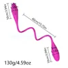 Adult Toys Rechargeable Dual Vibrator 7 Speeds Double Head Jump Egg Bullet Dildo Vibrator Anal Butt Plug Adult Sex Toy For Couple Men Women 230810