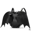 Backpack Bat Wings Decor Backpack Halloween Backpack Gothic Style Autumn Black Angel Demon Backpack Backpack Women's Lace Backpack Borsa da donna