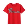 Tenues assorties pour la famille Tenues de famille assorties d'été Maman Fille Papa Fils T-shirt en coton Pantalon Look familial Tenue de couple de vacances pour voyage