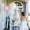 Dekoracja 18/36 cala duże pastelowe balony chrzesta dziewczyna baby shower cukierki matowe dekoracja urodzinowa na wesele