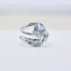 2023 alla moda europea e americana Vendita calda S925 Sterling Silver Irregular Texture Retro Cool Sense Design Open Ring