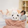 Stuffed Plush Animals 25/30cm Plush Cat Throw Stuffed Animal Cat Rabbit Panda Toy Soft Seat Cushion Baby Toys Birthday Gift for Children Girls R230811