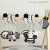 Pull Toys Soft plush baby rattlesnake with bell stroller mobile phone rattlesnake toy crib interactive squeezer hanging doll Z230814