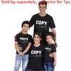 Familie bijpassende outfits Kopieer en plak Grappige familie bijpassende outfits Kleding Korte mouw Katoen Vader Moeder Dochter Zoon Family Look T-shirts Baby rompertjes