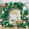 Decoration Green Balloon Garland Jungle Baloon Wild One Birthday Decor Kid Baby Shower Ballon Chain