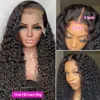 Synthétique S 13x6 HD Water Wave Lace Hair Human For Women 13x4 40 pouces Deep Frontal 360 Front Brésilien en vente 230811