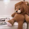 Animaux en peluche 55/75cm Lion en peluche, jouets animaux sauvages mignons, poupée douce en peluche pour garçons et filles, cadeaux d'anniversaire