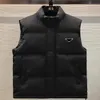 デザイナーのパフベストメンズウエストコート冬のベストユニセックスカップルボディウォーマーレディースジャケット袖の屋外濃厚なアウトウェア衣料ジレットUOMO