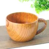 Mugs Natural Solid Sour Jujube Wood Polished Luster Pot Belly With Handle Mug Breakfast Milk Oatmeal Coffee Cup Drinkware Tool Crafts
