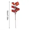 Decorative Flowers 5PC Simulated Berry Christmas Berries Branches Artificial Plant Foam Beans Wedding Favor Desktop Ornament Party Festival