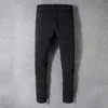 Mens Designer Jeans denim Pants Classic Black Pant White Pour Hommes Ripped Moto Biker Rock Jean245C