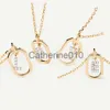 Colliers de pendentif Nouveau collier espagnol PD26 LETTRE PETIT ET PLUMEUX LUMBRE LUMBRE COLLAIRE DE LURME PENDANT PENDANT J230811