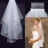 Scarves 1pcs Bridal Veils Simple Short Tulle Wedding Two Layer With Comb Bride For Marriage Accessories