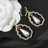 Fashion Designer Dangle Earrings Letter Stud Earring Brand Women Party Wedding Engagement Lovers Gift