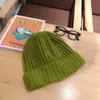 Mütze/Schädelkappen gestrickt Hut Frau Winter warmer Hut Männer Schädel Hut Lose Big Head Solid Color Casual Beanie Hut Outdoor