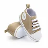 Sneakers baby First Walkers Cute Born Kid Canvas Sneakers Baby Boy Girl Soft Sole Crib Shoes Pre Walkers 230811