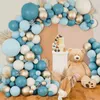 Dekoracja Blue Balon Garland Happy Birthday Dekoracja Baby Shower Globos Confetti Baloon Wedding Supplies