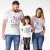 Aile Eşleşen Kıyafetler Aile Eşleşen Kıyafetler Anne Baba Seni Seviyorum Pembe veya Mavi Mektup Baskı Tişörtleri Büyük Kardeş Kız Kardeş Baskı Özel T-Shirts R230810