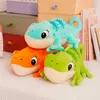 Peluche caméléon en peluche, animaux en peluche, poupée douce, cadeau d'anniversaire pour garçons et filles