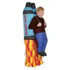 Kostum Pertunjuke Anak-Anak Jetpack Halloween Tiup Siswa Simbook Setelan Penerbangan Baling-Baling Roket DS