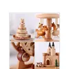 Decorative Objects Figurines Carousel Ferris Wheel Crafts Valentine's Day Gift Decoration Box Christmas Music Box Children's Toys Gifts 230810