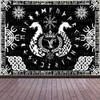 Tapestries Norse Mythology Vikings Tapestry Mysterious Ancient Runes Totem Tapestries Wall Hanging Art for Living Room Bedroom Home Decor R230810