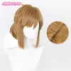 Cosplay Wigs Link Wig Cosplay Twilight Princess Cosplay Blonde Brown Wig Cosplay Anime Wigs Heat Resistant Synthetic Wigs Halloween Wigs 230810