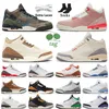 Scarpe da basket Palomino 3S di alta qualità Jumpman 3 Womens Mens Sneakers nascondono N Sneak Mars Stone White Cement Cool Grey Green Green UNC Fire RED J3S Sports Allenatori