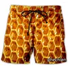 Mäns shorts Phechion Fashion Men/Women Bee Honey 3D Print Casual Novel Streetwear Men Loose Sporting L141