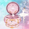 Decorative Objects Figurines Romance Ballerina Dancing Girl Music Box Swan Lake Luminous Musical Box Wedding Valentine's Day Christmas Gift 230810