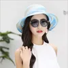 Visors Fashion Women Lace Flowers Church CHARGH AVEC FLORAL SUMME Wide Brim Cap Elegant Wedding Party Party Beach Sun Protection Caps 230811