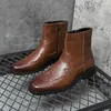 Stiefel Italienische Marken Männer Ritter echte Lederschuhe Western klassisches Hochtop -Party -Kleid Cowboy -Stiefel Reißverschluss