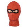 Berets Knitted Hat Autumn And Winter Warm Three Hole Wool Riding Toe Biking Baotou Outdoor Solid Color Mask