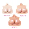 Forma de mama Formas de silicona de la mujer Mansturbación artificial falsa tetas falsas para cosplay shemale Crossdress 230811