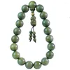 Strand Argentina Green Sandalwood 100 Old Material 20mm Buddha Bead 19 Hands PI Xiu Car Pendings Hand String