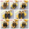 40 Model Herren-Slipper Schuhdesigner Echtes Ledergewebedrucken Brogue Schnalle Gurt Männer lässig Schuhe formelle Kleid Hochzeit Schuh für männliche Größe 38-46