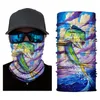 Bandanas Fish Animal Design Neck Scarf Seamless Women Män utomhusfiske Running Cycling headwrap buffs Face Mask Gaiter