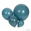 Décoration 5/10/12/18 pouces ballons bleu poussiéreux rétro mat brume gris bébé ballons bleu pour anniversaire mariage baptême bébé douche décor