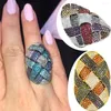 Bröllopsringar Godki 2024 Trendy Twist Cross Wrap Ring for Women Multicolor Cubic Zircon Finger Beads Charm Bohemian Beach Jewelry