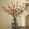 Decorative Flowers 72cm Simulation Fruit Christmas Berry Blueberry Single Branch Foam Plants Artificial Flower DIY Wedding Garden Office