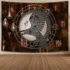 Tapestries Norse Mythology Vikings Tapestry Mysterious Ancient Runes Totem Tapestries Wall Hanging Art for Living Room Bedroom Home Decor R230810