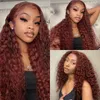 Lace s Reddish Brown Kinky Curly Synthetic Front For Women Copper Red Pre Plucked With Baby Hair Clred 230811