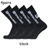 Sportsocke 4pairs/Set Fs Football Socken Griff Nicht-Schlupf-Sportsocken Professionelle Wettbewerb Rugby Soccer Socken Männer und Frauen 230811