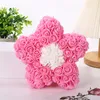 Decorative Flowers Romantic Valentine's Day Creative Eternal Flower Rose Bear Christmas Gift 20cm Star Hug Wedding Decoration