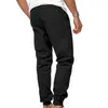 Men's Pants Cargo Soft Casual With Elastic Waist Drawstring Ankle-banded Pockets For Comfortable Commute Outdoor