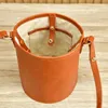 Evening Bags Head Layer Vintage Vegetable Tanned Cowhide Bucket Bag Leather Shoulder Crossbody For Women Tote