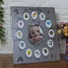 Frames Baby Gift My First Year 1 to 12 Months P Kids Keepsake Metal Home Decor Growth Record Customized P os 230810